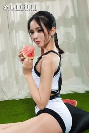 Leg model Xiao Ge "White Silk Watermelon Girl" [Ligui Ligui] Online Beauty