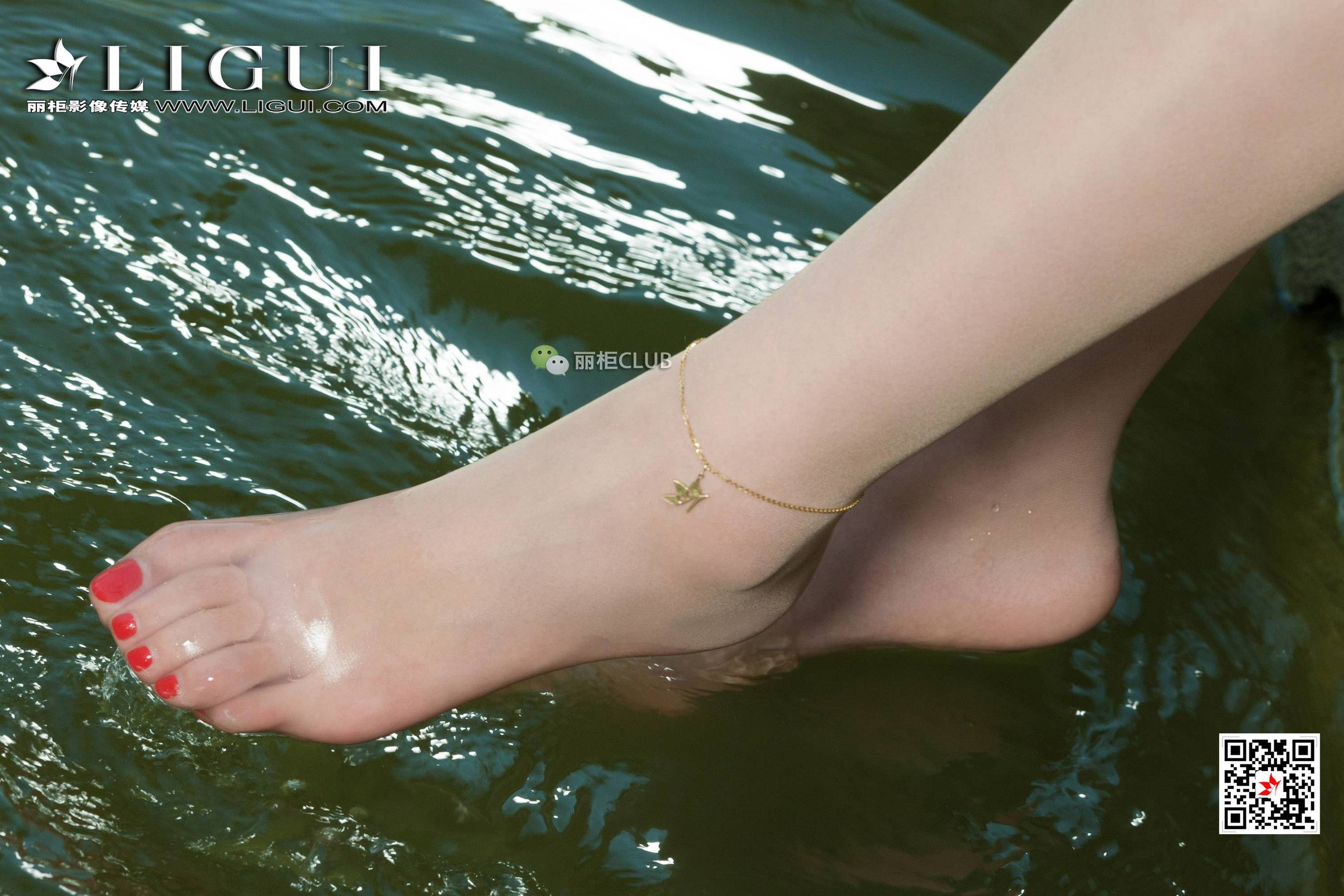 Foot model Xiao Ge "Fishing Little Girl Silk Foot" [丽柜LIGUI] Internet Beauty Page 30 No.fdef23