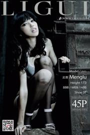 Người mẫu chân Meng Lu "Nhiếp ảnh chân dung lụa đen" [丽 柜 Ligui]