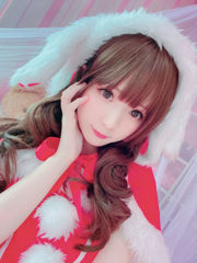 [COS Welfare] Weibo Girl Paper Frost Moon Shimo - Kelinci Natal